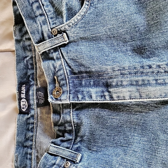 Men's Vintage Rue TwentyOne Jeans, Light Denim Blue, Size 36 X 34 - Picture 4 of 11